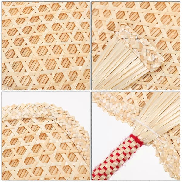 Hantverksfläkt Handgjord Fläkt Heminredning Sommarbruk Polyestermaterial 1-pack