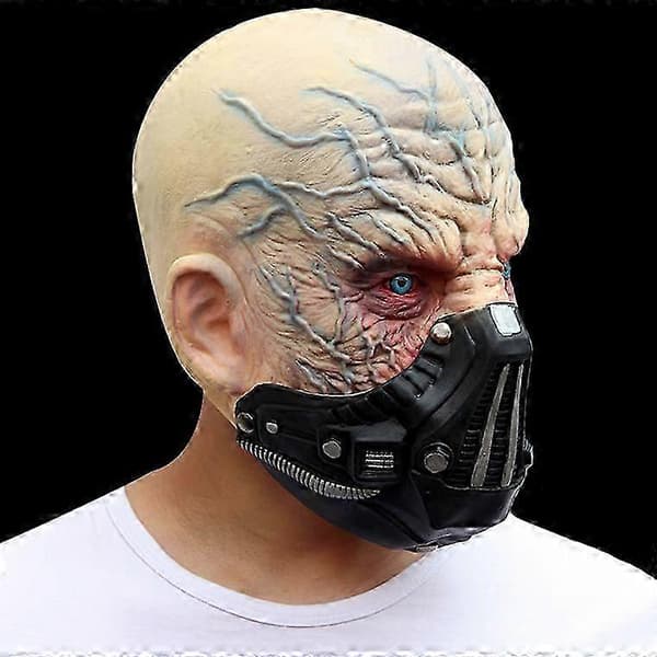 Halloweenmaske Latex Hodeplagg Kreativ Forkledning Ansiktsendrende Performancemaske one size