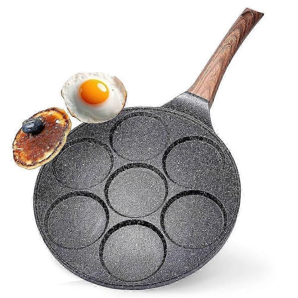 Granit stegepande 26 cm med 7 huller til alle pander