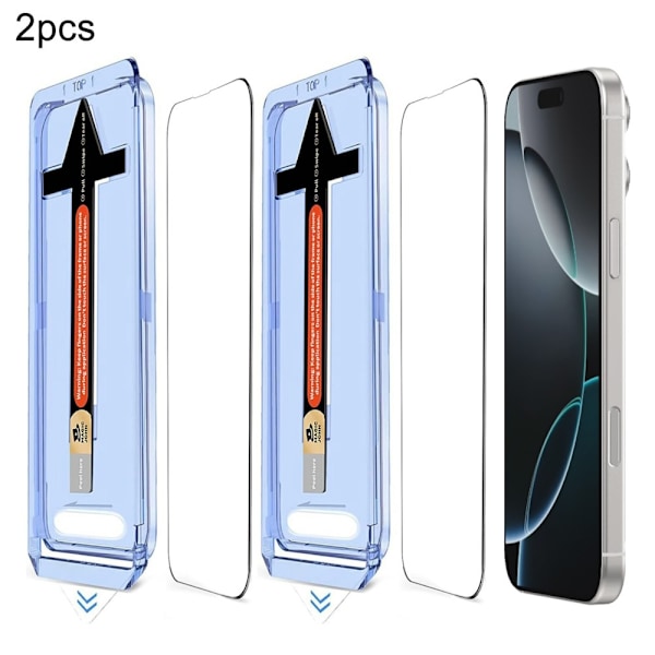 iPhone 16 Pro 2 KPL Näytönsuoja Täysi Peitto Karkaistu Lasi 154