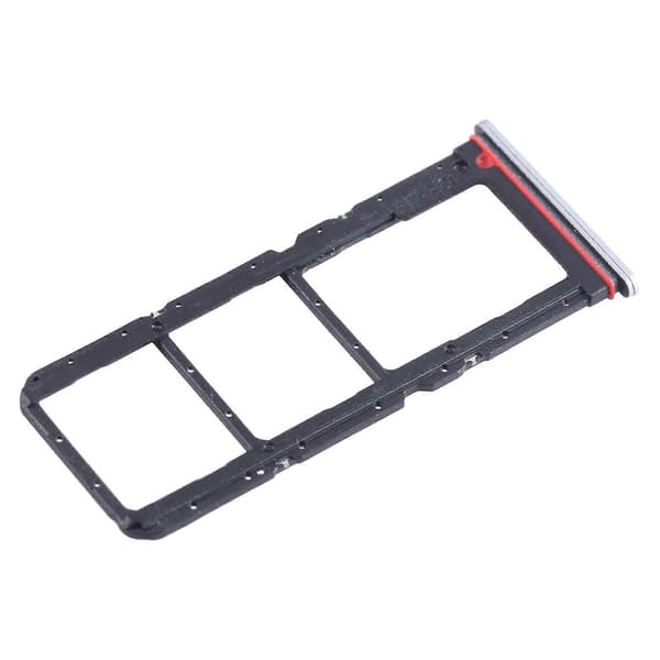 For Tecno Spark 10 Pro KI7 SIM + SIM-kortbrett + Micro SD-kortbrett White