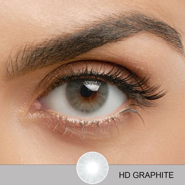 Värilliset linssit – HD-sarja – 12 kuukautta – Grafiitti Graphite Graphite