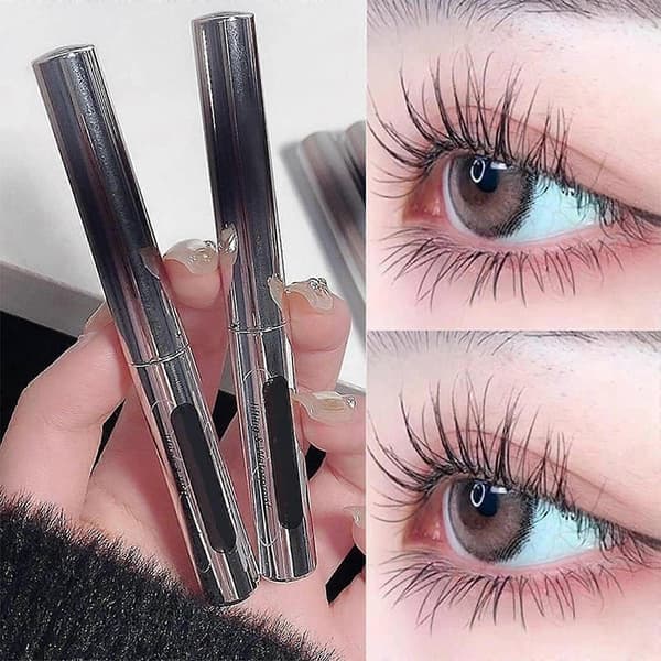Mascara Waterproof Curling & Voluminous Mascara, Extra Thin Long Lashes, Long-lasting Without Flaking and Without Clumps