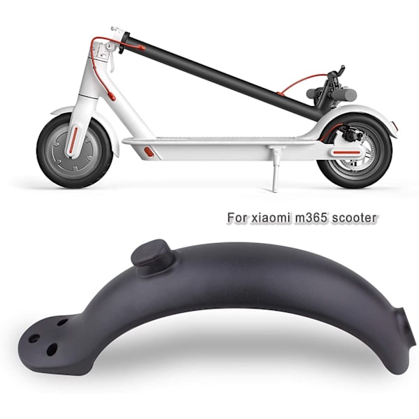 INF Bakre stänkskärm Kompatibel med Xiaomi M365 elscooter Mörkgrå