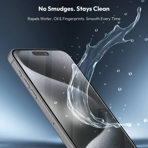 2-PACK iPhone 15 Pro Skärmskydd & 2-PACK Linsskydd - Härdat Glas | [SmartFit Refill System] - Bubbelfritt