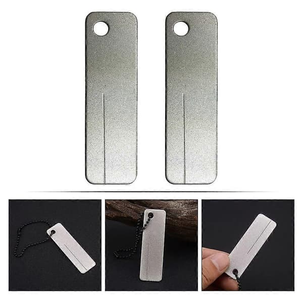 Slibediamantsten Udendørs skærpeslibesten (2 stk, grå) Light Gray 6x1.8 cm