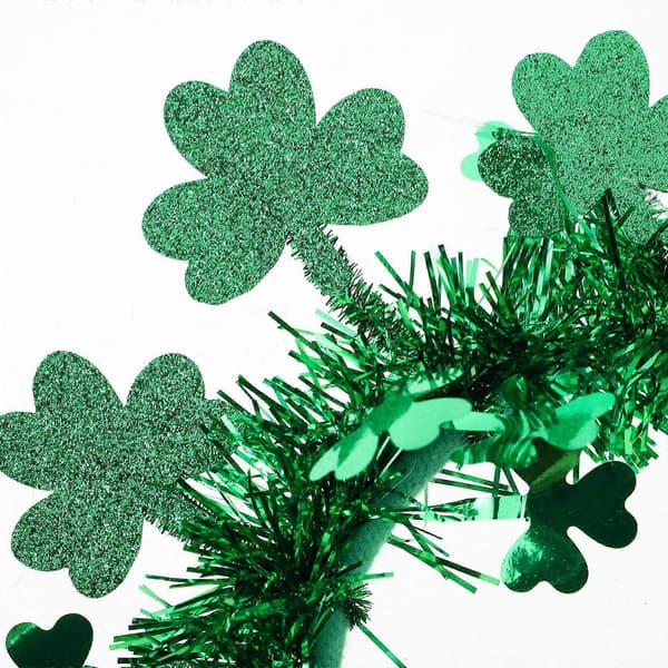 2 stk. grønne Shamrock-hårbånd til St. Patricks Day-feriefesttilbehør