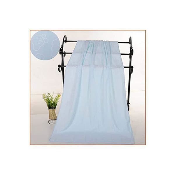Bad- och duschhanddukar - ZVD - Set om 3 - Superfinfibrer - 70x140 cm - Blå/Vit/Rosa
