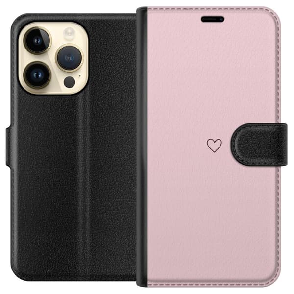 Pungcover til Apple iPhone 15 Pro med Lille Hjerte 100