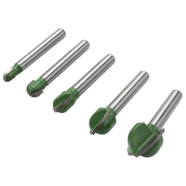 20 stk. solid hårdmetal kuglefræsersæt 6 mm skaft CNC endefæser rund notfræser