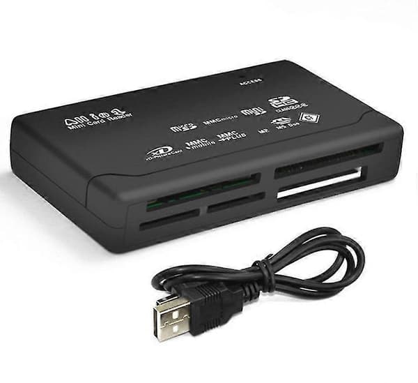 Allt-i-ett kortläsare USB 2.0 SD-kortläsaradapter stöder TF CF SD Mini SD SDHC MMC MS XD (1 st)
