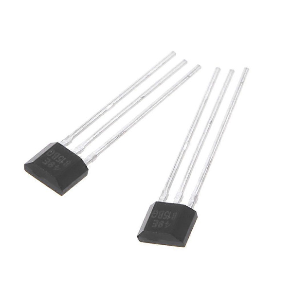 10 stk. 49E Hall-element OH49E Spenningsregulator Hall-effekt Sensor Lineær Bryter Black