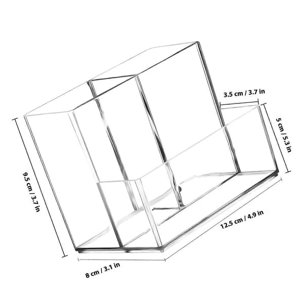 Klar Makeup Organizer Børsteholder til Opbevaring med Transparent Design