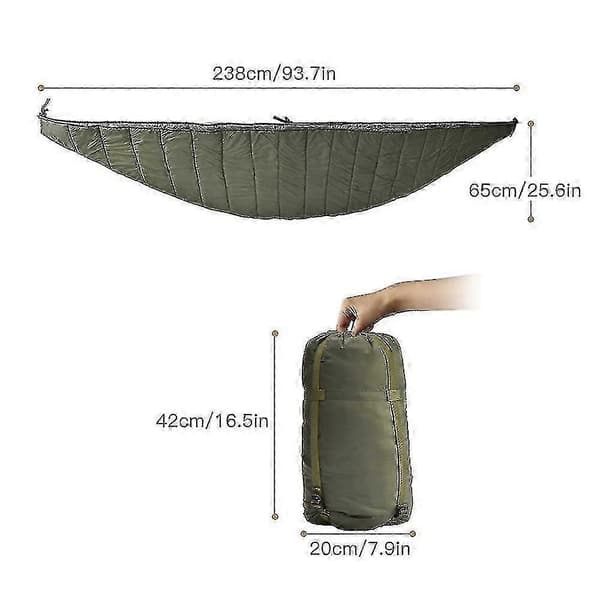 Hængekøje Underquilt til Camping Vandring Backpacking Rejser Baghave Terrasse