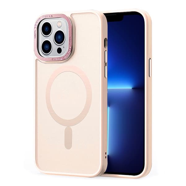 iPhone 13 Pro Max Case MagSafe Hybrid Matte Pink 50