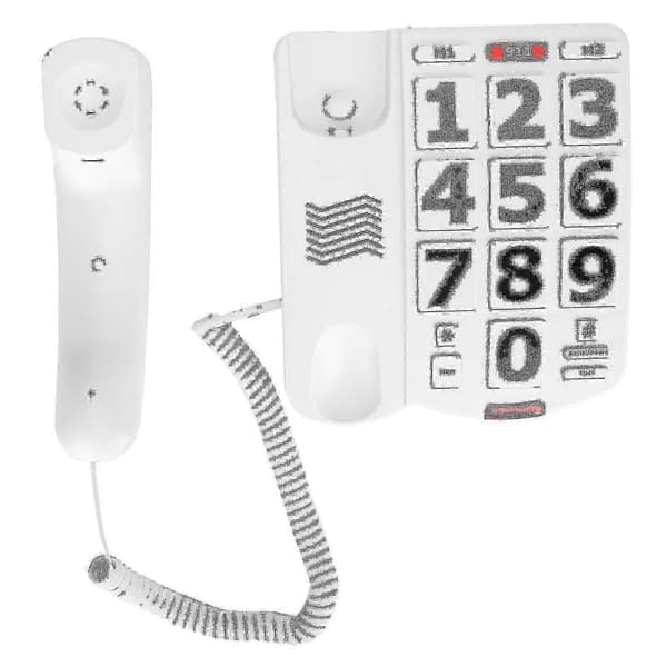 Ældre fastnettelefon med store knapper Cor-telefon til ældre hørehæmmede - Youanan