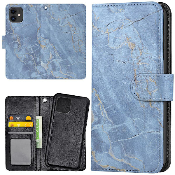 iPhone 12/12 Pro - Wallet Case/Cover Marmor 150