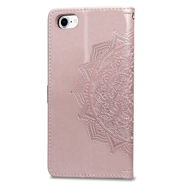 iPhone 7/8/SE (2020/2022) - Mandala Nahkakotelo - Ruusukulta Ruusukulta Roséguld Roséguld