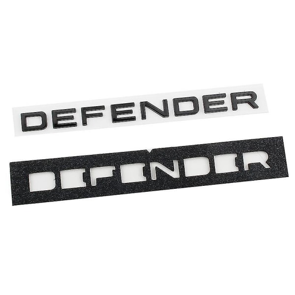 3d Abs Defender Emblem Bokstaver Bil Front Panser Bak Bagasjerom Badge-klistremerke For Land Rover L663 Trx4 Trx 4 110 2020 2021 Tilbehør