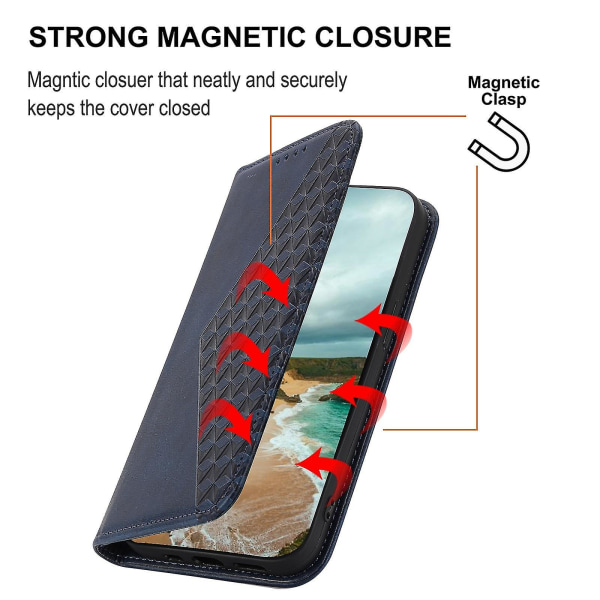 Magnetisk lædertaske til Xiaomi Redmi Note 11t Pro