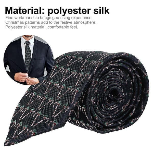 Blå julslips för dekoration 1 st mode polyester silkeslips