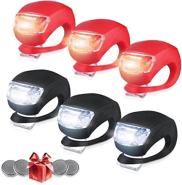 Cykelbelysning fram och bak, LED Clip-on