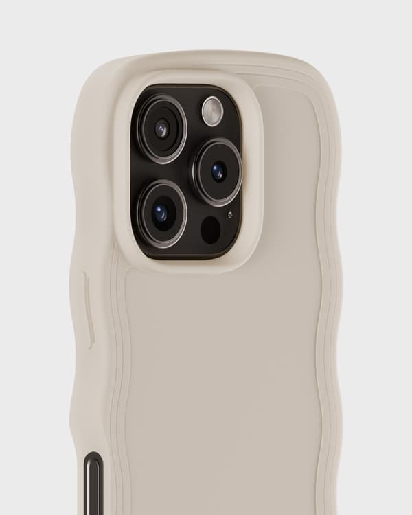 holdit iPhone 16 Pro Max Cover Wavy Light Beige 65