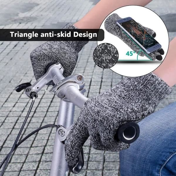 Vinterhandsker - ZGEER - Touchscreen-kompatible - Skridsikre - Varme - One Size