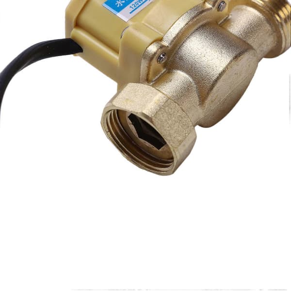 26 mm 3/4\" PT Gevindforbindelse 120W Pumpe Vandstrømssensor Kontakt Copper Tone Yellow