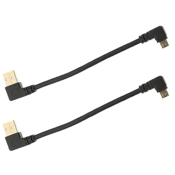 Micro USB-kabel kort 2 st Multi Gummi Snabbladdning för telefonanvändning Multi 15.50X2.60X0.70CM