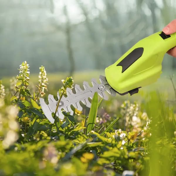 Buskklipper - to-i-ett håndholdt hekksaks elektrisk gresstrimmer hekksaks/gresstrimmer lading.-XF6-