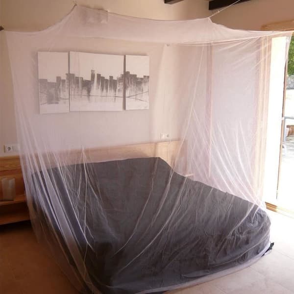Myggenet - ZGEER - Stor størrelse 2m x 1.8m - Polyester - Vaskbart - Udendørs