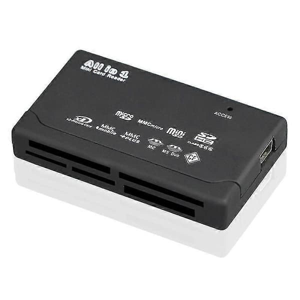 Allt-i-ett kortläsare USB 2.0 SD-kortläsaradapter stöder TF CF SD Mini SD SDHC MMC MS XD (1 st)