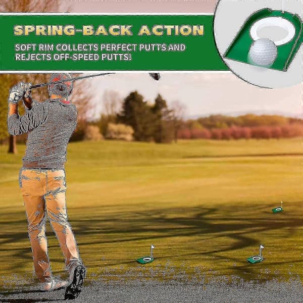 3 kpl golfputtausholvin tarvikkeita ja puttereita
