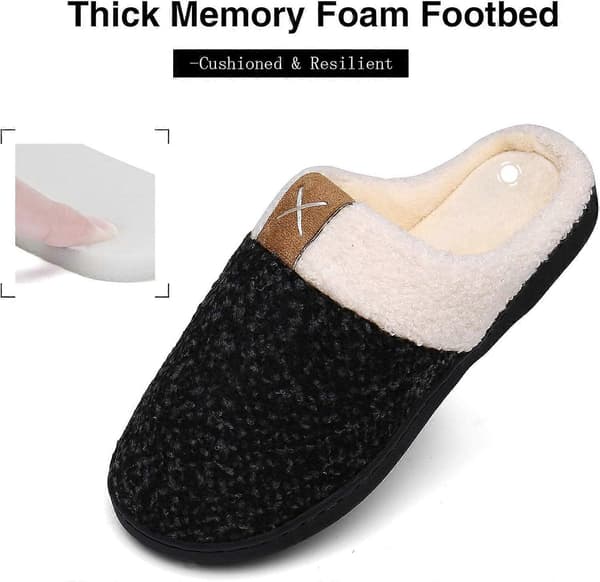 Hjemmesko Mænd Kvinder Vinter Hjemmesko Memory Foam Plys Varme Hjemmesko Skridsikre