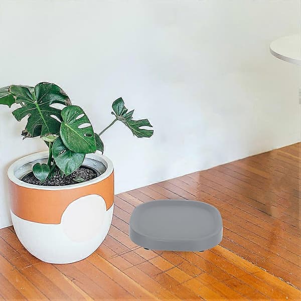 Plastblomsterpottebrett for holding med 2 stk bevegelsesbasebrett