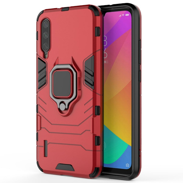 Xiaomi Mi A3 - Rengaskotelo - Toimii magneettipidikkeen kanssa - Punainen Punainen Red Röd