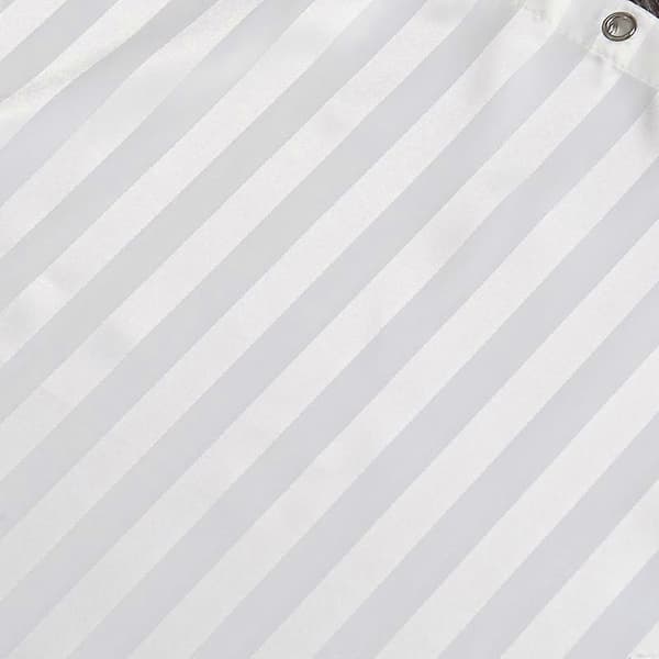 Duschdraperi i tyg, duschdraperi i polyester, 180 cm x 180 cm, vit
