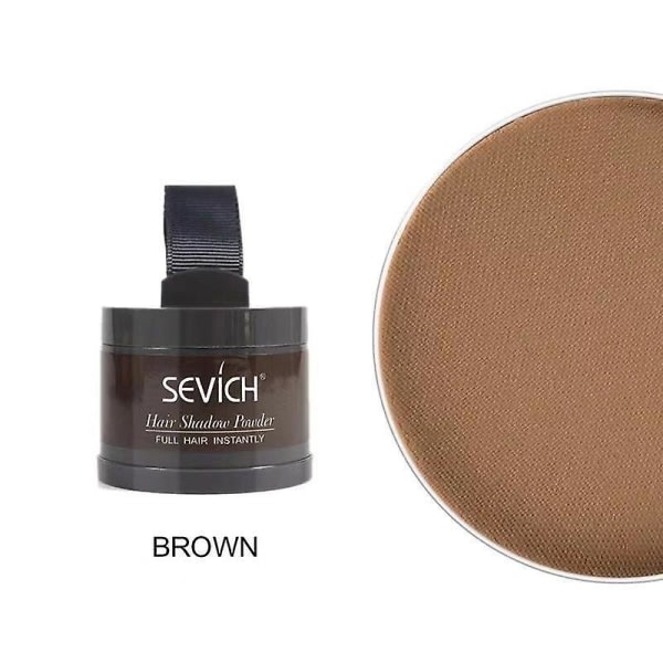 Sevich vattentät hårpulver Concealer Root Touch Up Volymgivande cover upp en brun Brown