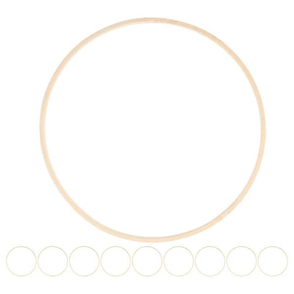 Blomsterhåndverksringer 10 stk. Perfekt for bryllupsdekor og drømmefangermateriale 3,9x3,9x0,4 tommer sirkelform