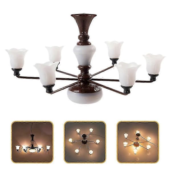 Mini DIY Væglamper Lille Loftslampe Model til Minihusbrug Multi