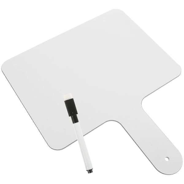 Whiteboard Handhållen Dry Erase Paddle för Studenter 1Set Dubbelsidig