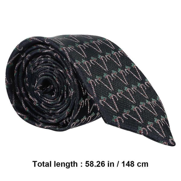 Blå julslips för dekoration 1 st mode polyester silkeslips