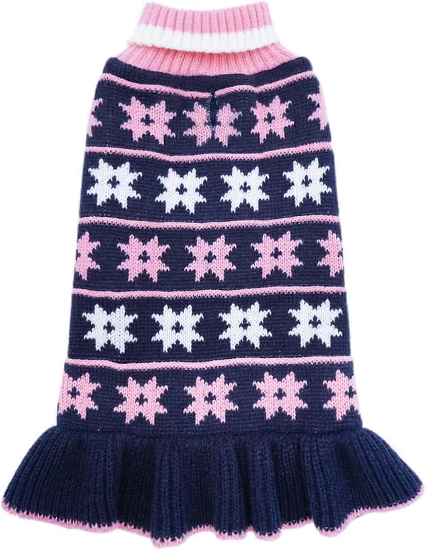 Hundegenser Kjole Turtleneck Genser