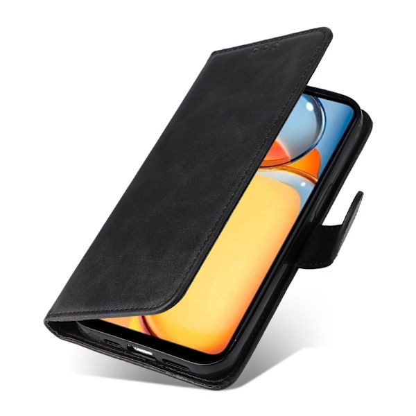 SKALO Xiaomi Redmi 13C 4G PU-nahkalompakkokotelo - Useita värejä Black Svart