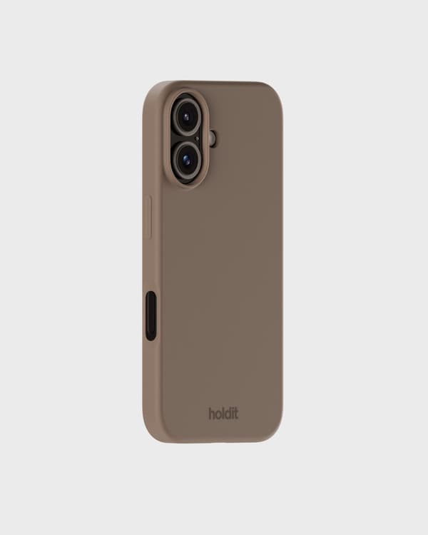 holdit iPhone 16 Mobilskall Silikon Mocha Brun Brun Silikon