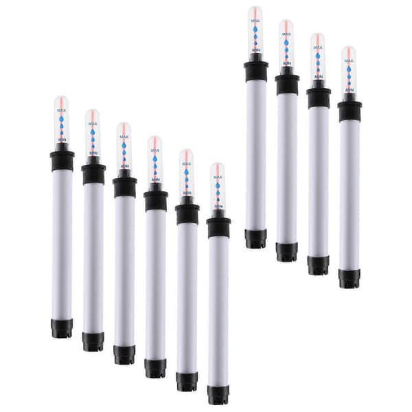 10-pack 20 cm jordfuktighetssensor för växter vattennivåmätare kit White