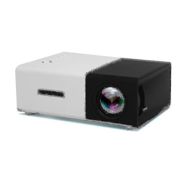 Musta Yg300 Pro Led Miniprojektori 480x272 pikseliä Tukee 1080p Hdmi USB Audio Kannettava Home Media Video Player