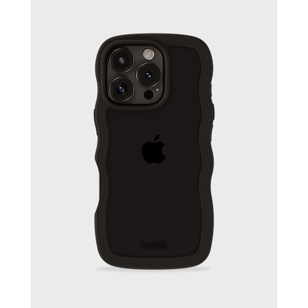 held iPhone 16 Pro Max Cover Bølget Sort/Transparent 64