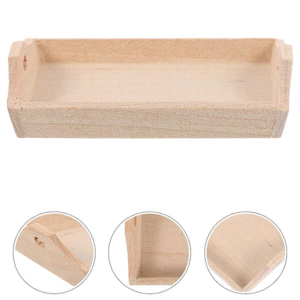 Dockhusbricka Modell Miniatyrbricka för hemmabruk Beige